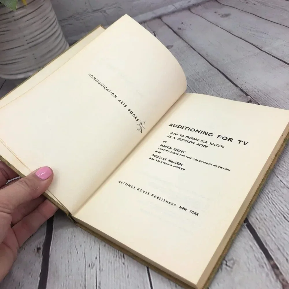 vintage textbook  auditioning for TV 1955